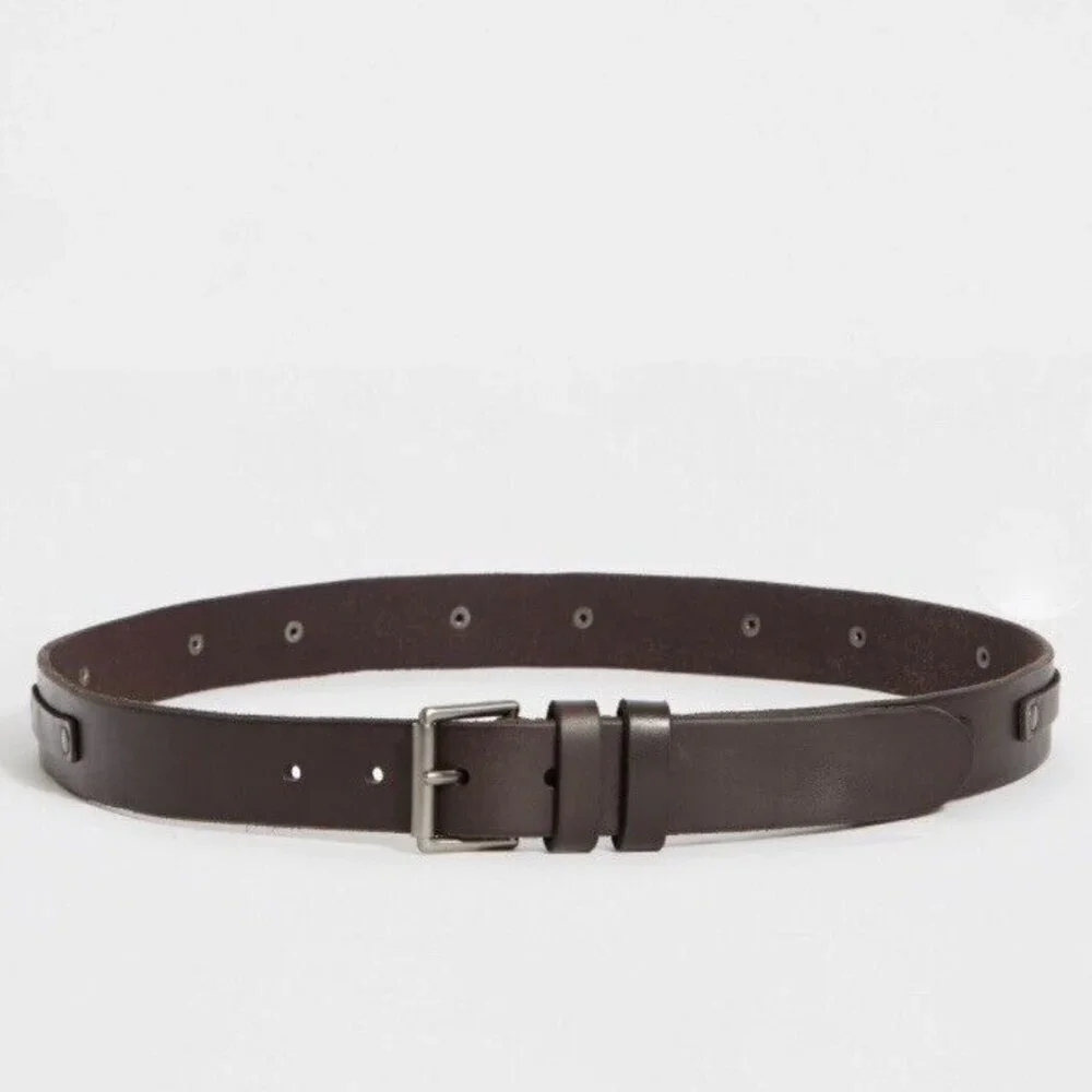 AllSaints Varick Leather Belt